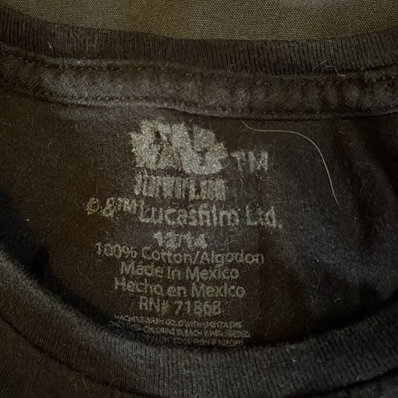 Girls’ Star Wars tee with glitter screen print - Picture 2 of 3